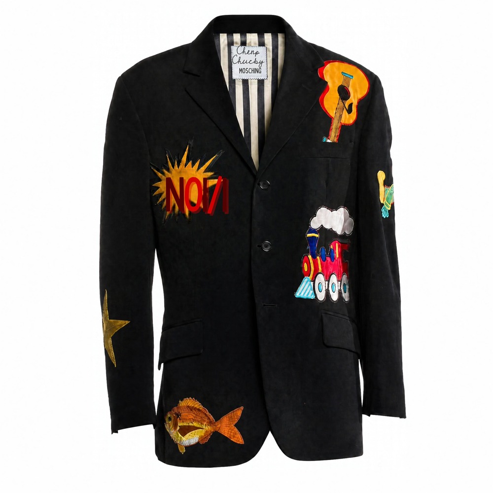 Moschino Cheap and Chic Vintage 1993 Icon Embellished Blazer OG Sample